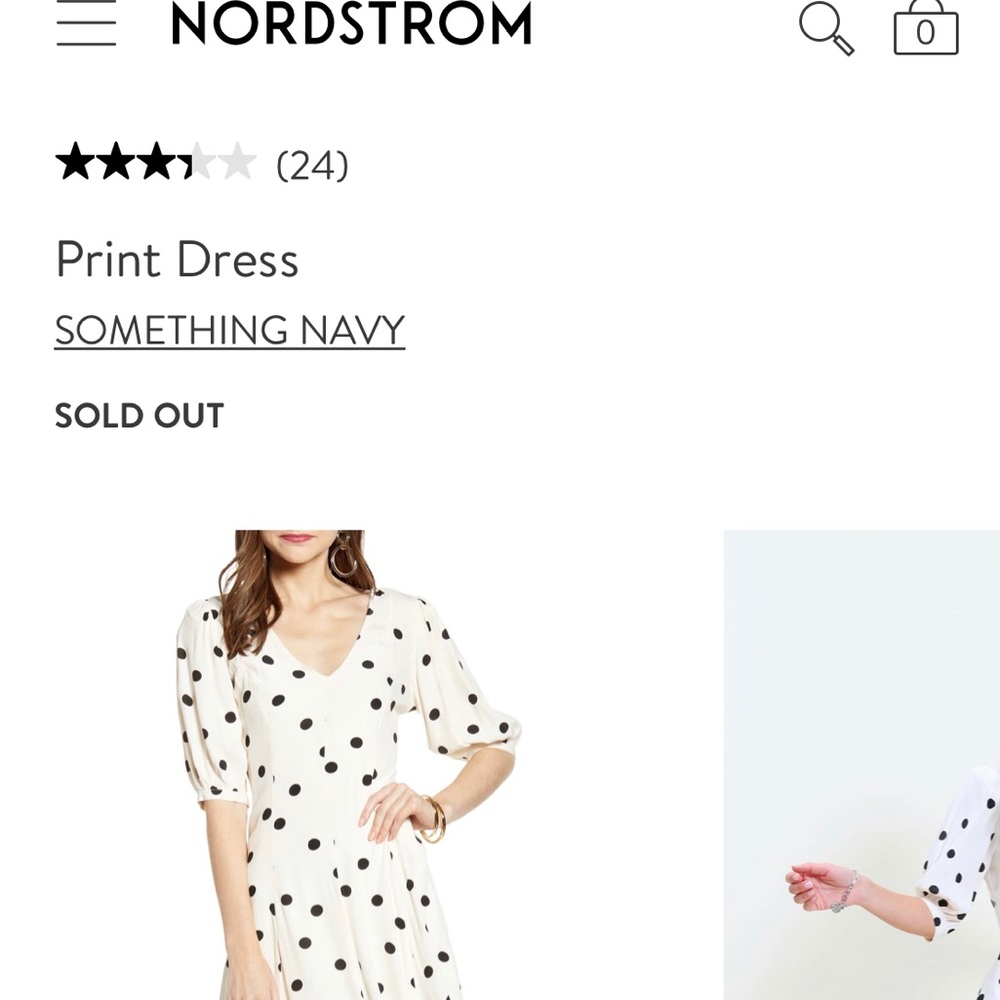 Something Navy brand print dress size L (12/14)